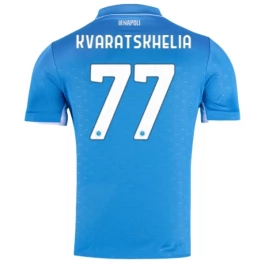SSC Neapel Kvaratskhelia 77 Heimtrikot 2024-2025 Günstige Fußballtrikots
