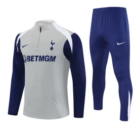 Tottenham Hotspur Trainingsanzug Kinder 2025-26 - 1-4 Zip Grau Tottenham Hotspur Trainingsanzug Kinder 2025-26 - 1-4 Zip Grau