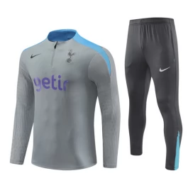 Tottenham Hotspur Trainingsanzüge Kinder 2024-25 - 1-4 Zip Grau Blau