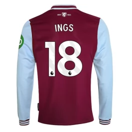West Ham United Ings 18 Heimtrikot 2024-2025 L/S Günstige Fußballtrikots West Ham United Ings 18 Heimtrikot 2024-2025 L/S Günstige Fußballtrikots
