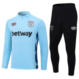 West Ham United Trainingsanzüge 2023-24 - 1-4 Zip Blau