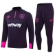 West Ham United Trainingsanzüge Kinder 2024-25 - 1-4 Zip Lila
