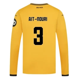 Wolverhampton Wanderers Ait-Nouri 3 Heimtrikot 2024-2025 L/S Günstige Fußballtrikots