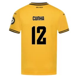 Wolverhampton Wanderers Cunha 12 Heimtrikot 2024-2025 Günstige Fußballtrikots