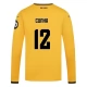 Wolverhampton Wanderers Cunha 12 Heimtrikot 2024-2025 L/S Günstige Fußballtrikots