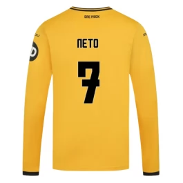 Wolverhampton Wanderers Neto 7 Heimtrikot 2024-2025 L/S Günstige Fußballtrikots Wolverhampton Wanderers Neto 7 Heimtrikot 2024-2025 L/S Günstige Fußballtrikots